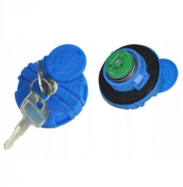 Tankdop met slot - 40mm - Blauw
