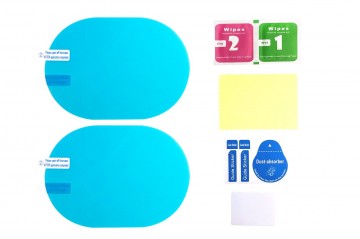 Waterbestendig folie - 135 x 95mm - Voor buitenspiegels - 2 stuks