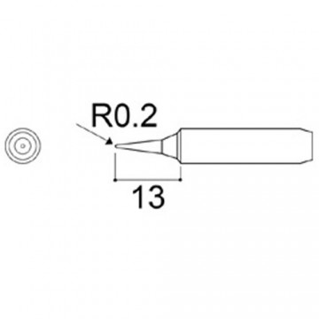 Soldeerpunt ultra fijne punt 0.2IS 2