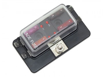 Zekeringkast - 4 contacten - Met steekzekeringen