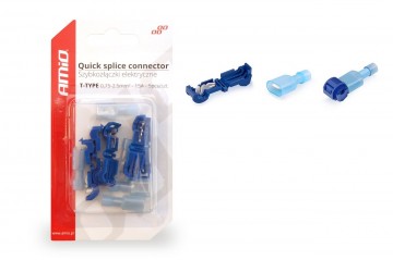 Aftakklem + Draad connector - 0.75-2.5mm - Blauw - 5 stuks