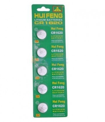 Lithium knoopcel CR1620 (5 stuks)