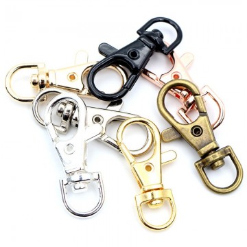 Musketon haak - 23mm - Draaibaar - Swivel - Brons