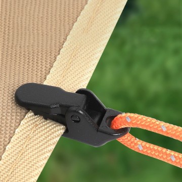 Tent zeil clip - 35mm - Zwart - Per stuk