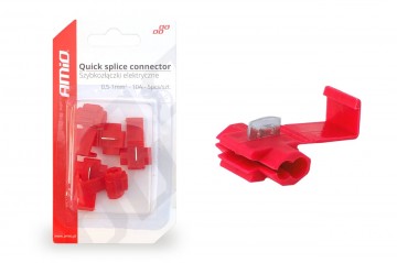 Kabelschoen aftakklem - 5 stuks - Rood - 0.5 tot 1.0 mm2