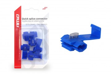Kabelschoen aftakklem - 5 stuks - Blauw - 0.75 tot 2.5 mm2