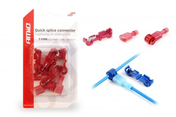 Aftakklem + Draad connector - 0.5-1mm - Rood - 5 stuks