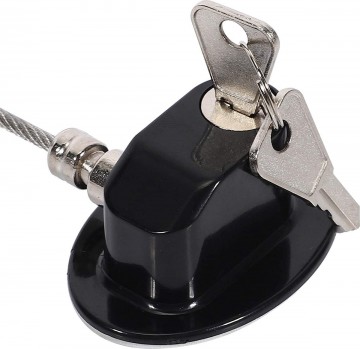 Raamslot met kinderbeveiliging - 3M plakstrip - 20cm - Zwart