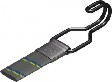 Snelbinder met stalen haken - 120cm - Zwart