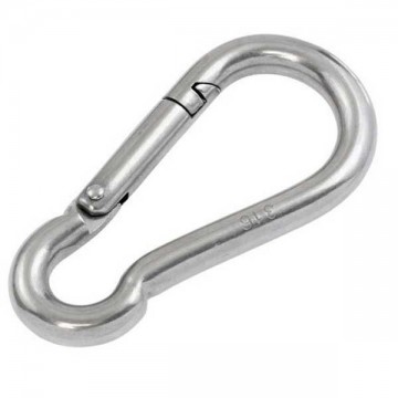 Karabijnhaak / carabiner 5x50mm - gegalvaniseerd