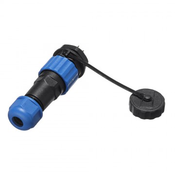 Male + socket - Waterdichte kabelverbinder - 3 aderig - IP68