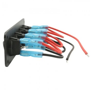 Inbouwschakelaars met bevestigingsplaat - 4 knoppen - 12V