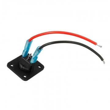 Inbouwschakelaar met bevestigingsplaat - 12V