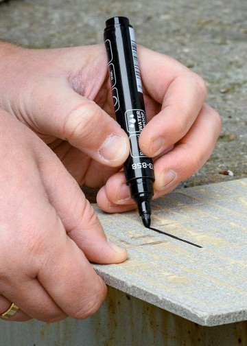 Industriële olie markers - Waterproof - Zwart - 20 stuks