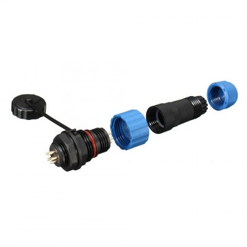 Male + socket - Waterdichte kabelverbinder - 5 aderig - IP68