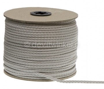 3mm Elastisch Touw - Grijs - 50 meter op rol