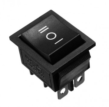 Schakelaar - 3 Standen - 250V 16A - Zwart