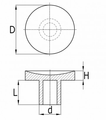 Glasbuffer transparant - 12 x 2 x 4mm - GUR