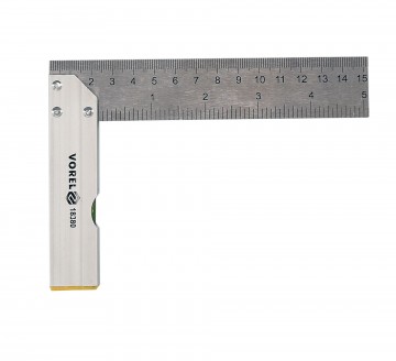 Hoekliniaal - 90 graden - 150mm - RVS - Met waterpas