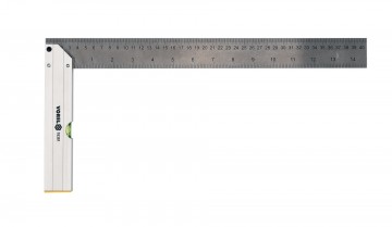 Hoekliniaal - 90 graden - 400mm - RVS - Met waterpas