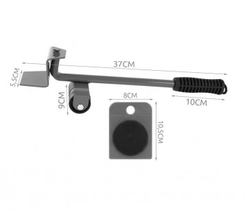 Meubelroller met hefboom - 150kg - 5 delig