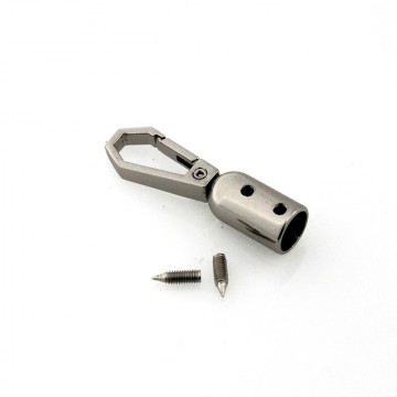 Metalen haak voor 8mm Elastiek - Zilver