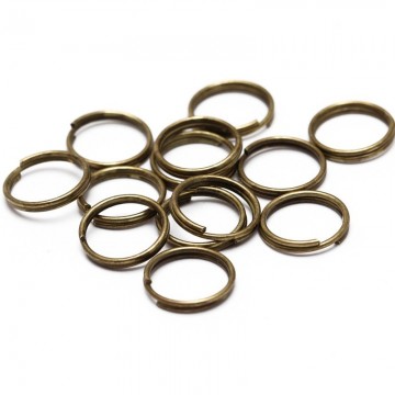Sleutelring - 20mm - Brons - Per 10 stuks