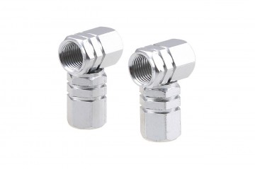 Ventieldopjes - Zilver - 4 stuks