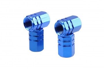 Ventieldopjes - Blauw - 4 stuks