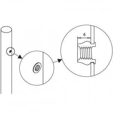 Blindklinkmoer - M10 - Aluminium