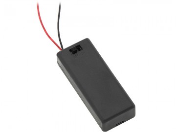 Batterijhouder 2x AAA - Met schakelaar en montagekabels