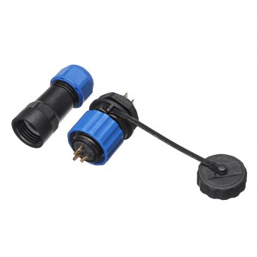 Male + socket - Waterdichte kabelverbinder - 3 aderig - IP68