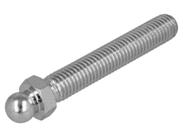 Stelvoet met kogelgewricht - M6 x 60mm - Gegalvaniseerd