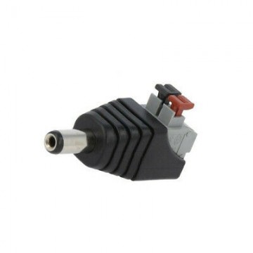 DC-Plug met Veerklem Aansluiting 2.1mm (Male)