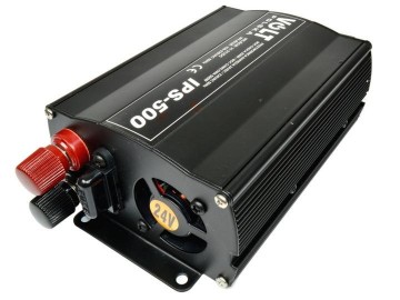 Omvormer vrachtwagen - 24 Volt naar 230 Volt - 350 Watt - Zwart