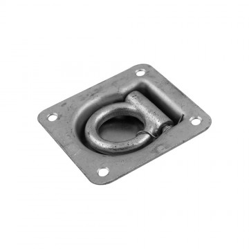 Wegklapbare vloerring - 102 x 94mm - Gegalvaniseerd