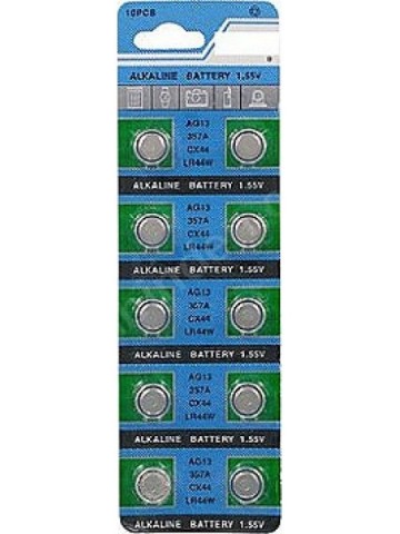 Lithium knoopcel AG13 / LR44- 1,5V (10 stuks)
