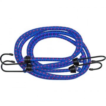 Snelbinder met spinhaak - 120 cm - Blauw - 2 stuks  