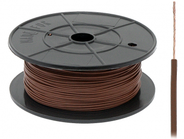 FLRY -B kabel - 1x 0,75mm - Bruin - Rol 100 meter