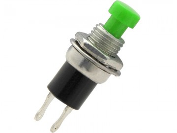 Groene (reset) knop - AAN / UIT kunststof rond