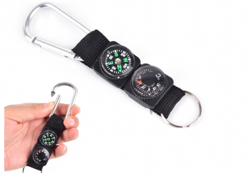 3 in 1 sleutelhanger - outdoor karabijn