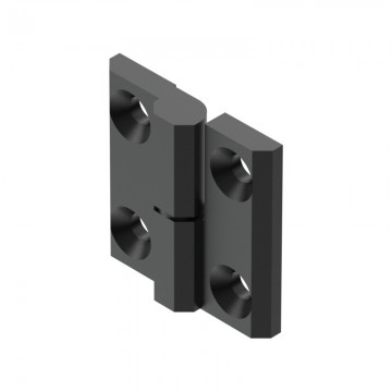 Scharnier - 40 x 40mm - Gegalvaniseerd - Links - RAL 9005