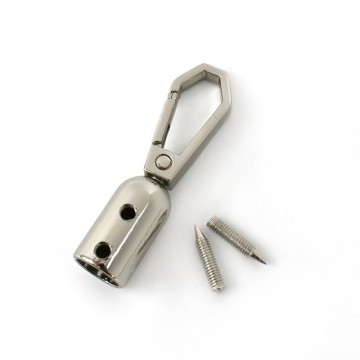 Metalen haak voor 8mm Elastiek - Zilver