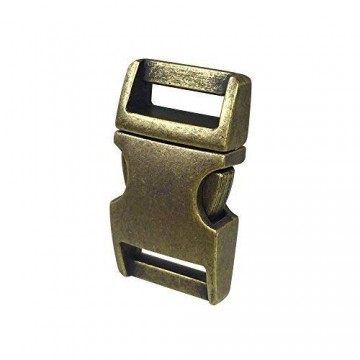 Paracord  metalen buckle / sluiting - Bronze3