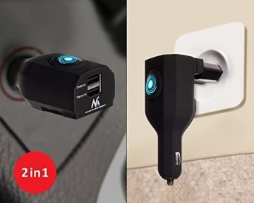 Thuislader + autolader - 2 USB poorten