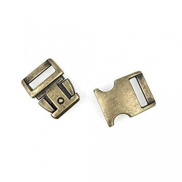 Paracord  metalen buckle / sluiting - Bronze2