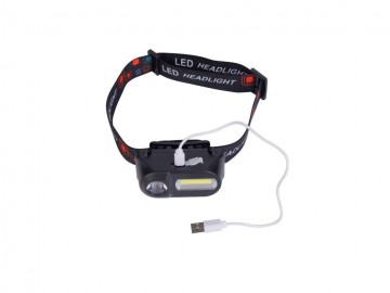 42115kamar led ladowalna latarka czolowa 1w 3w  250lm  1200mah  8 trybow  la01061