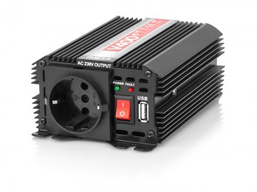 Omvormer Auto - 12 Volt naar 230 Volt - 200 Watt - Zwart