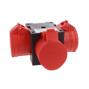 400V Splitter - IP44 - 16A - 3 voudig