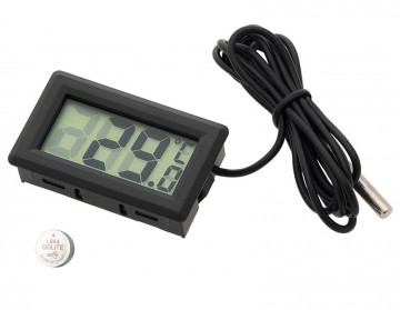 Thermometer Digitaal Mini LCD - Zwart TH001